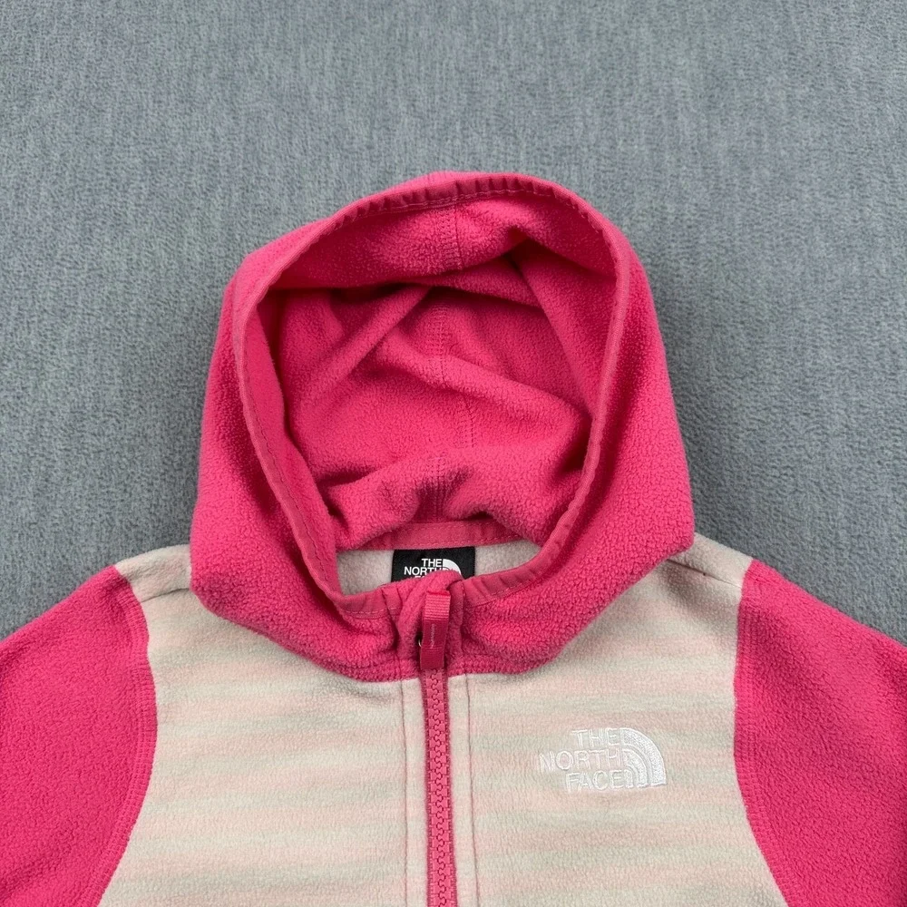The North Face Jacket Baby Girl 6-12‎ Months Pink Glacier Fleece Hoodie Pullover